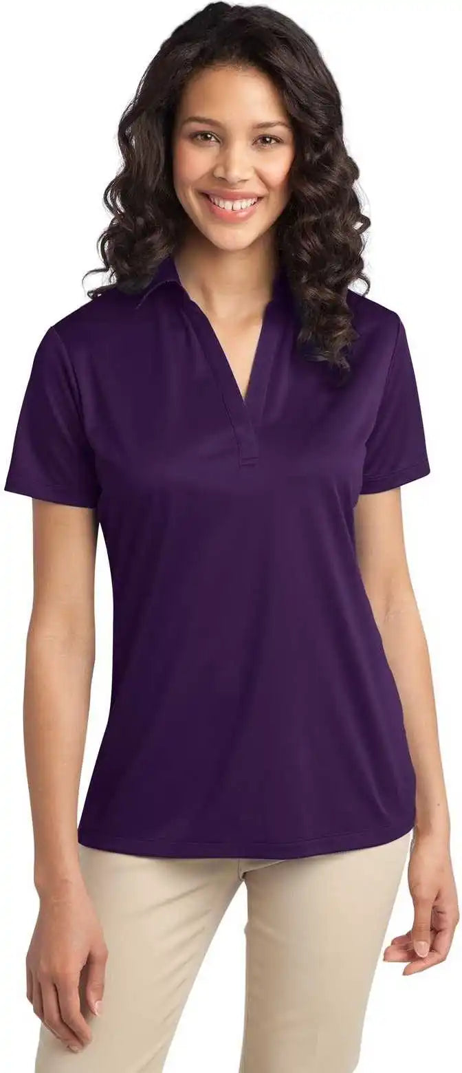 Port Authority L540 Ladies Silk Touch Performance Polo - Bright Purple