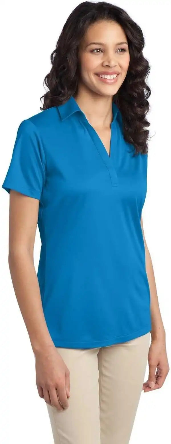 Port Authority L540 Ladies Silk Touch Performance Polo Brilliant Blue