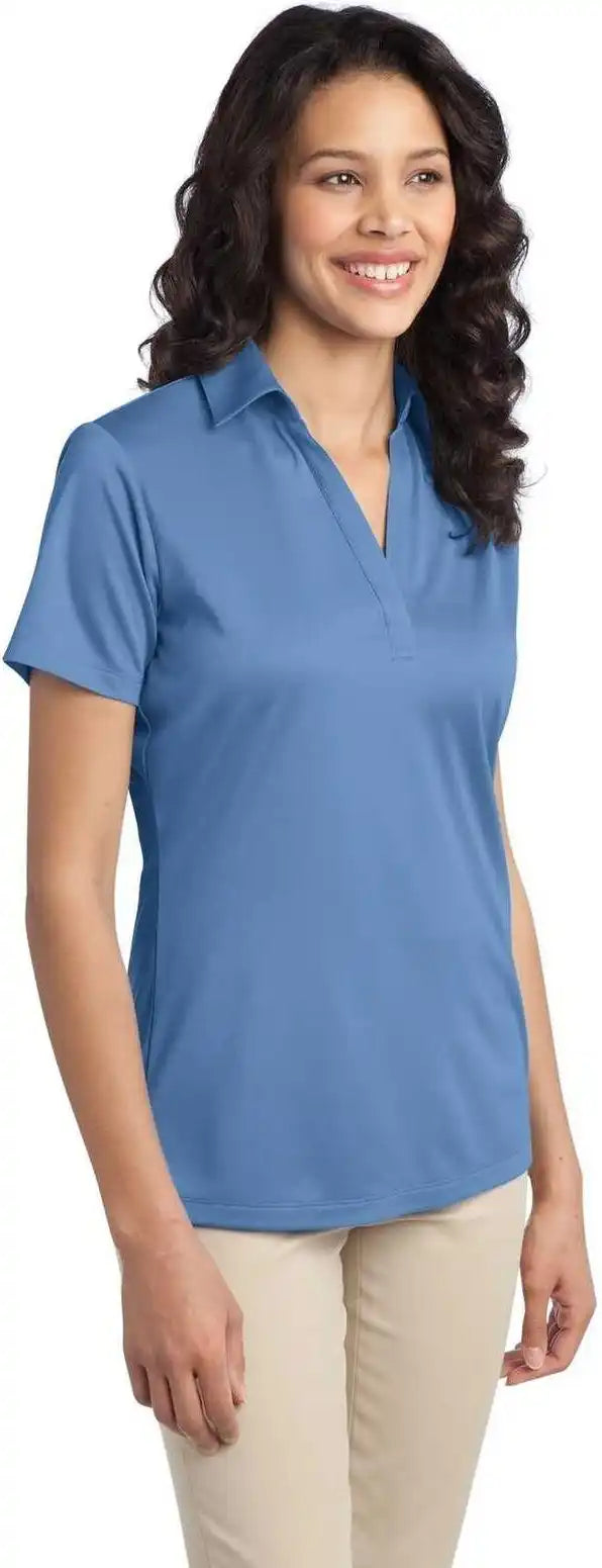 Port Authority L540 Ladies Silk Touch Performance Polo Carolina Blue