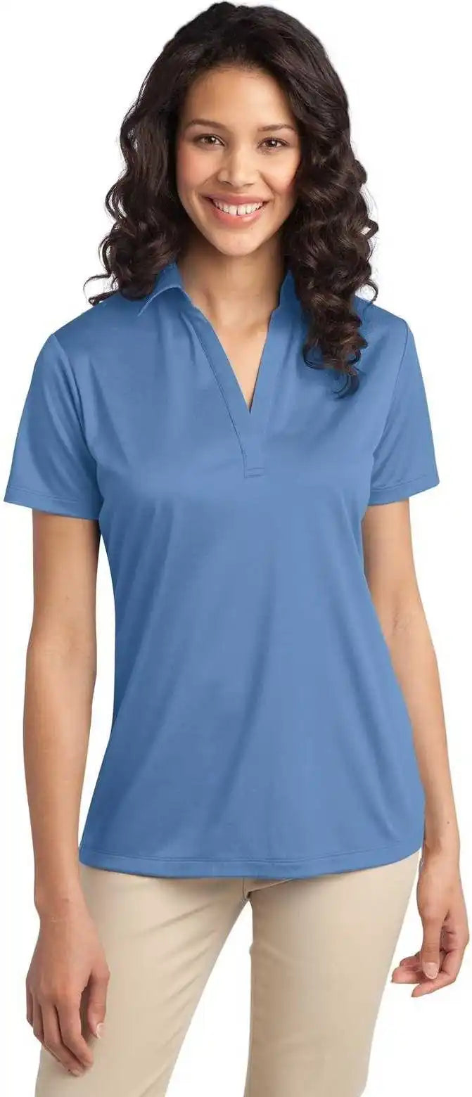 Port Authority L540 Ladies Silk Touch Performance Polo Carolina Blue
