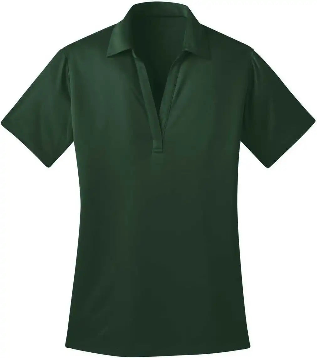 Port Authority L540 Ladies Silk Touch Performance Polo - Dark Green