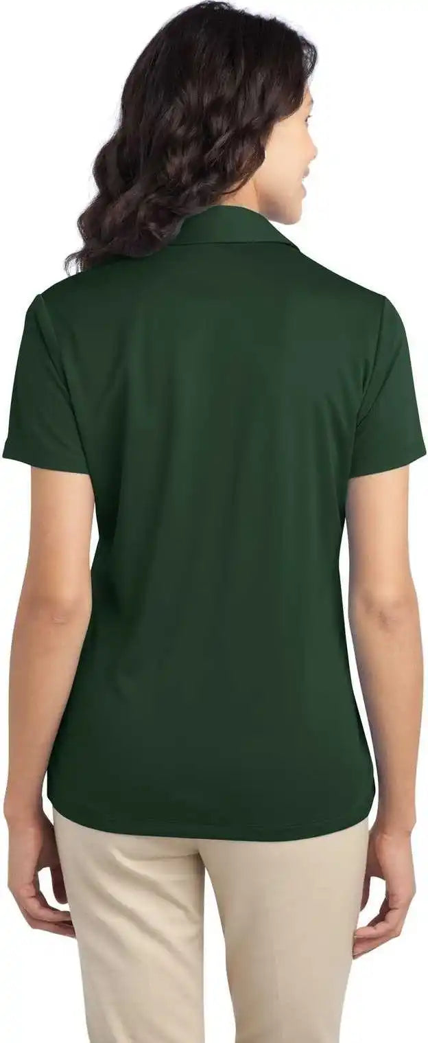 Port Authority L540 Ladies Silk Touch Performance Polo - Dark Green