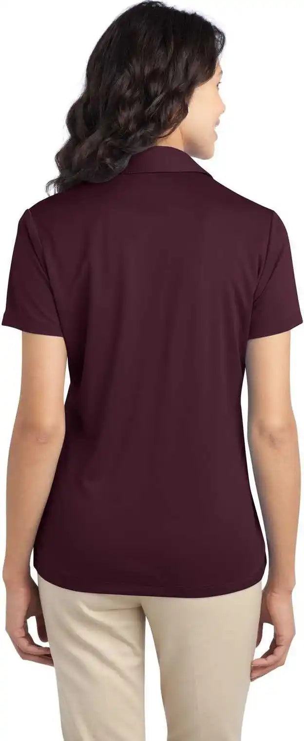 Port Authority L540 Ladies Silk Touch Performance Polo Maroon