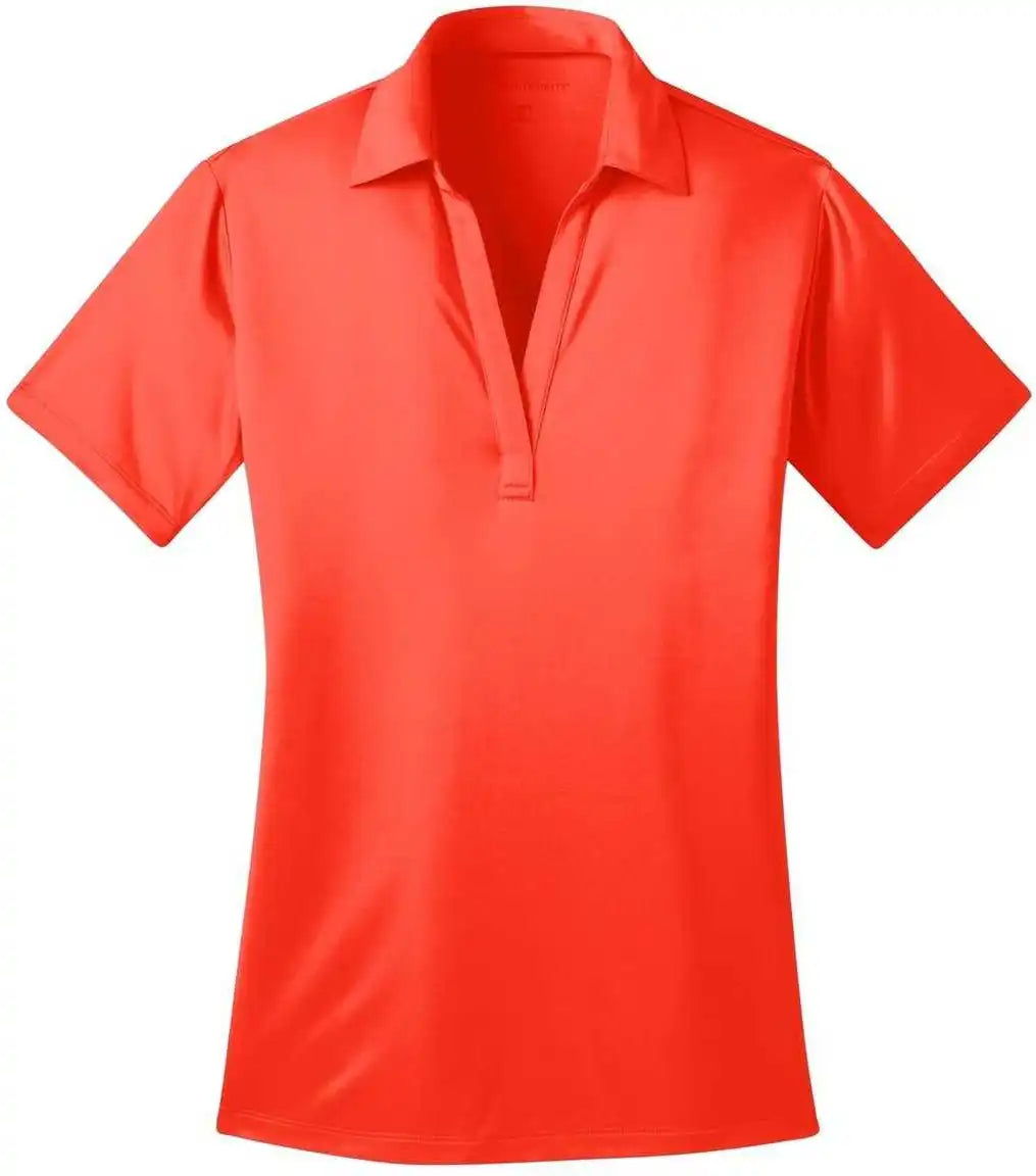 Port Authority L540 Ladies Silk Touch Performance Polo Neon Orange