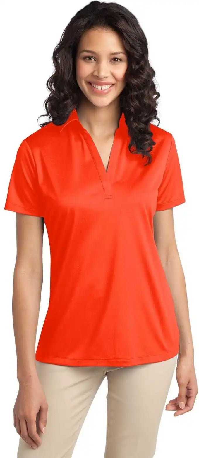 Port Authority L540 Ladies Silk Touch Performance Polo Neon Orange