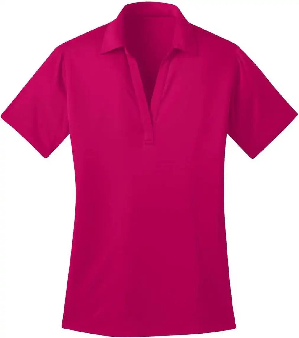 Port Authority L540 Ladies Silk Touch Performance Polo - Pink Raspberry