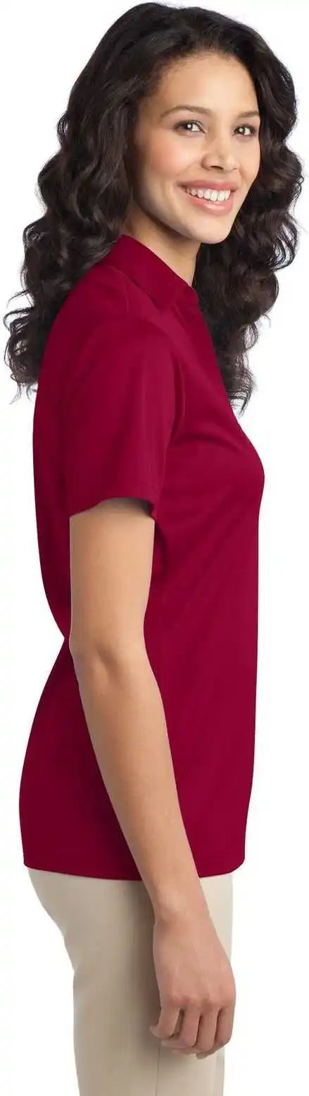Port Authority L540 Ladies Silk Touch Performance Polo Red