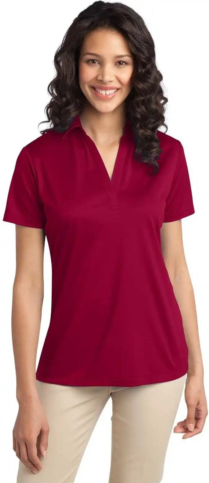 Port Authority L540 Ladies Silk Touch Performance Polo Red