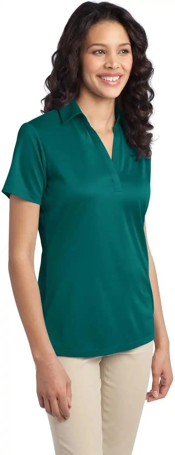 Port Authority L540 Ladies Silk Touch Performance Polo - Teal Green