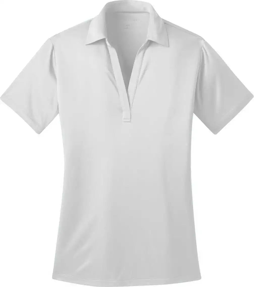 Port Authority L540 Ladies Silk Touch Performance Polo White