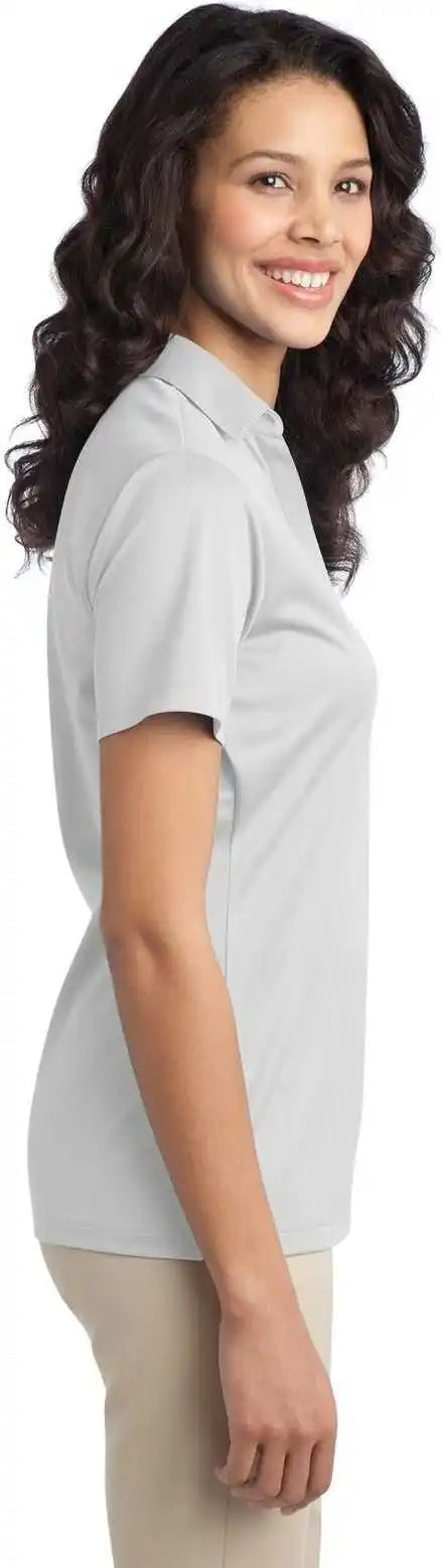 Port Authority L540 Ladies Silk Touch Performance Polo White