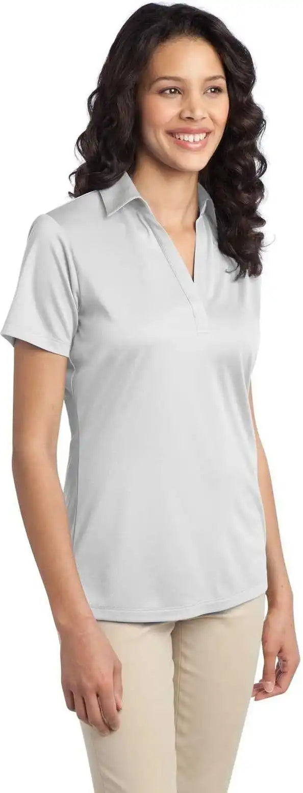 Port Authority L540 Ladies Silk Touch Performance Polo White
