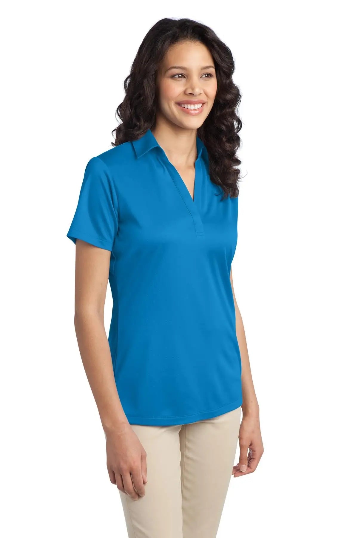 Port Authority L540 Women’s Silk Touch Performance Polo - Brilliant Blue