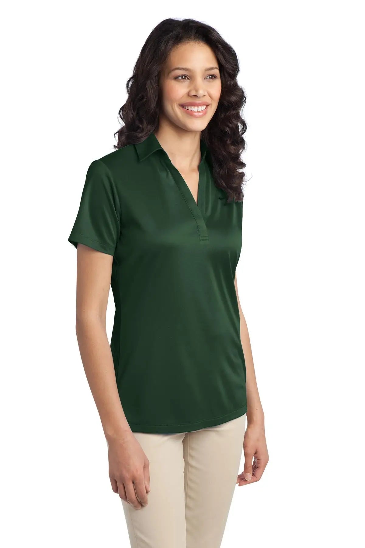 Port Authority L540 Women’s Silk Touch Performance Polo - Dark Green