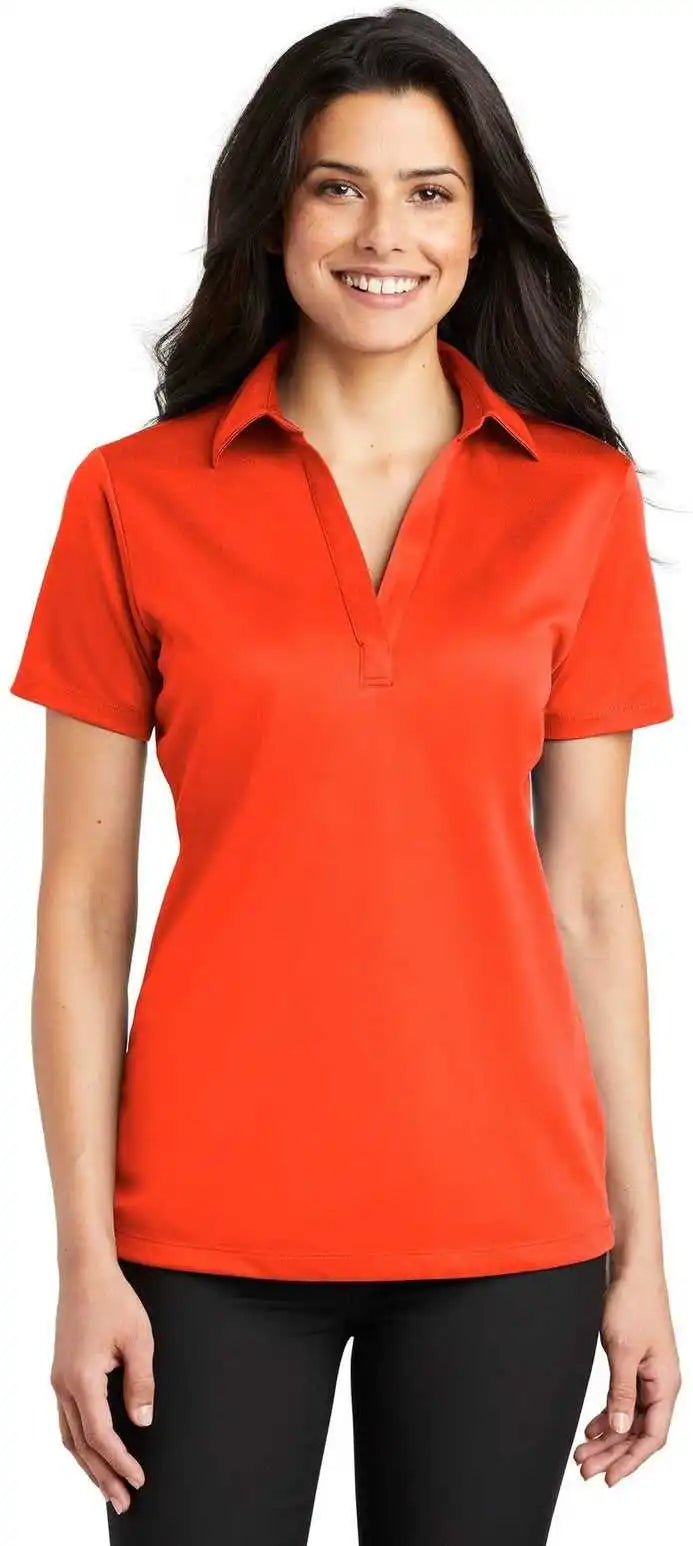 Port Authority L540 Women’s Silk Touch Performance Polo - Neon Orange