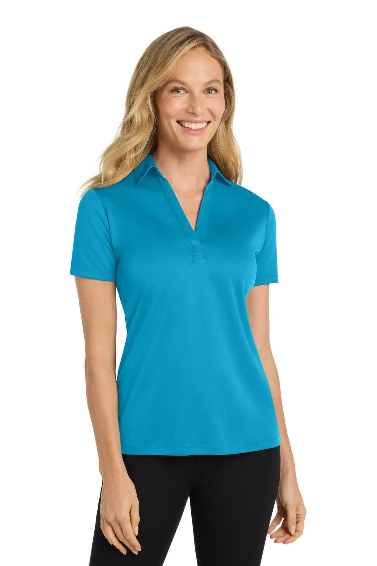 Port Authority L540 Women’s Silk Touch Performance Polo - Parcel Blue - Ladies Xs