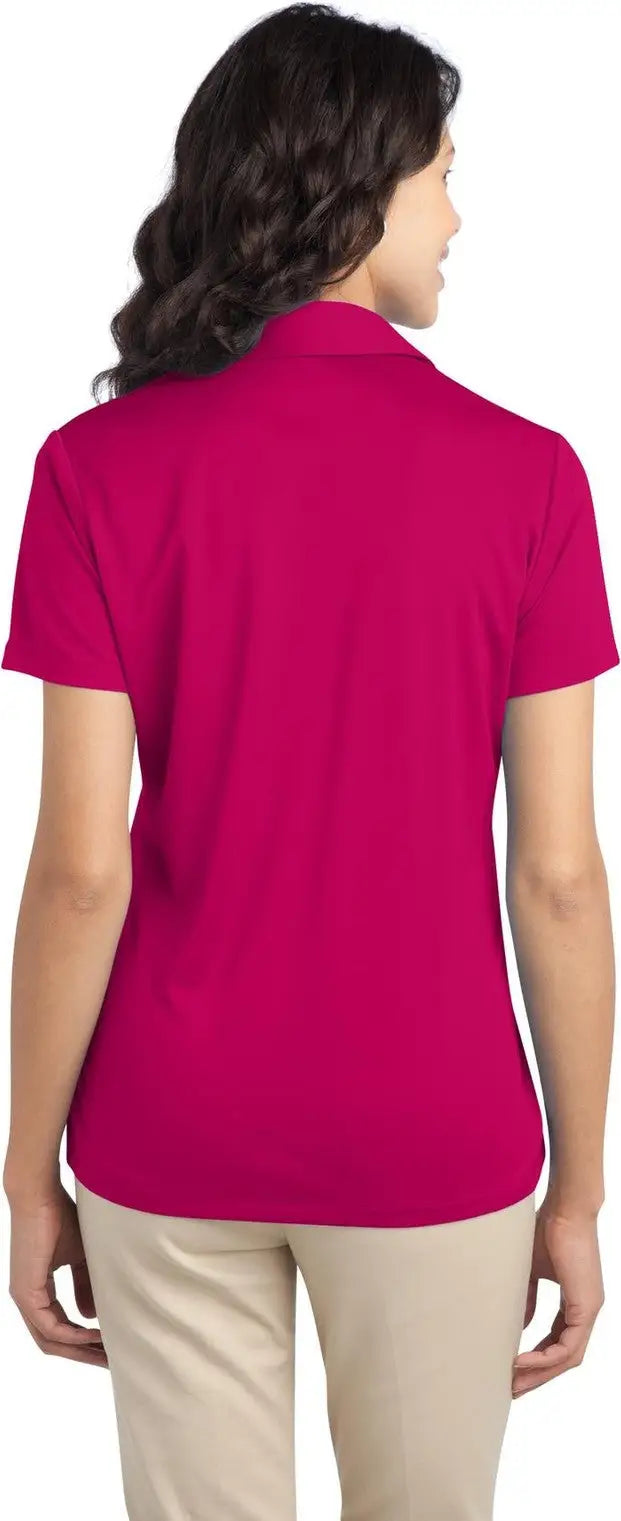 Port Authority L540 Women’s Silk Touch Performance Polo - Pink Raspberry