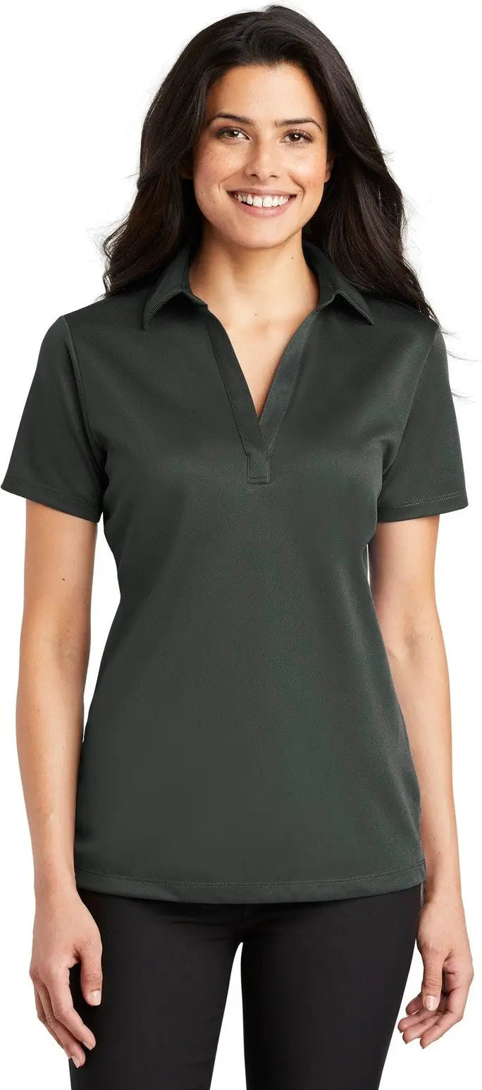 Port Authority L540 Women’s Silk Touch Performance Polo - Steel Gray - Ladies Xs