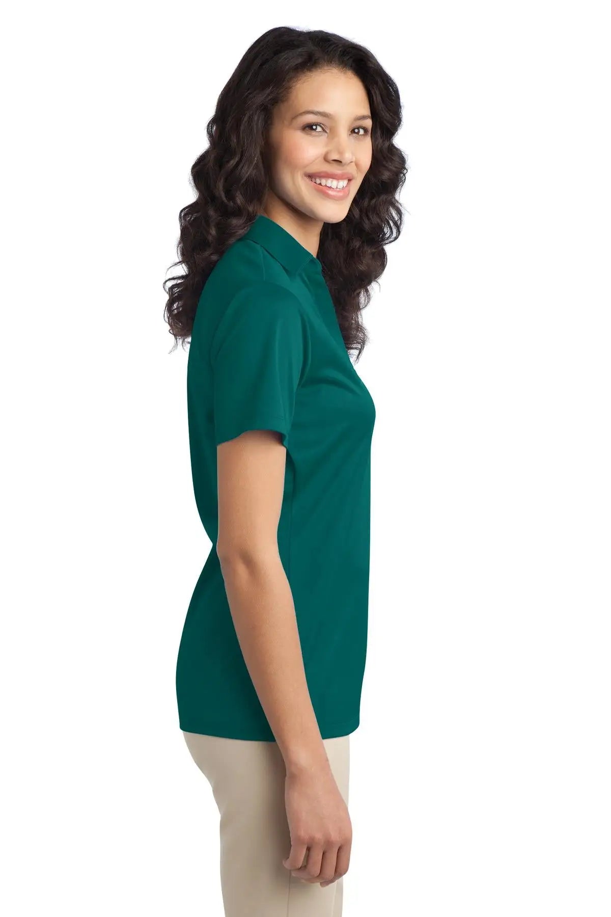 Port Authority L540 Women’s Silk Touch Performance Polo - Teal Green