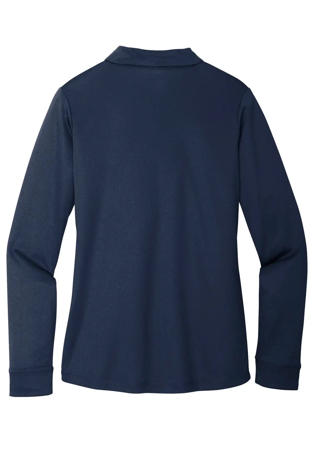 Port Authority L540ls Women’s Silk Touch Performance Long Sleeve Polo - Navy
