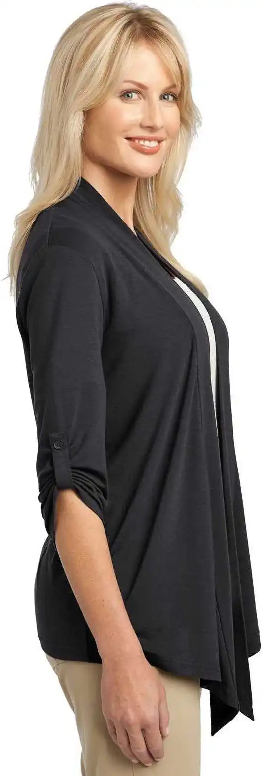 Port Authority L543 Ladies Concept Shrug Gray Smoke