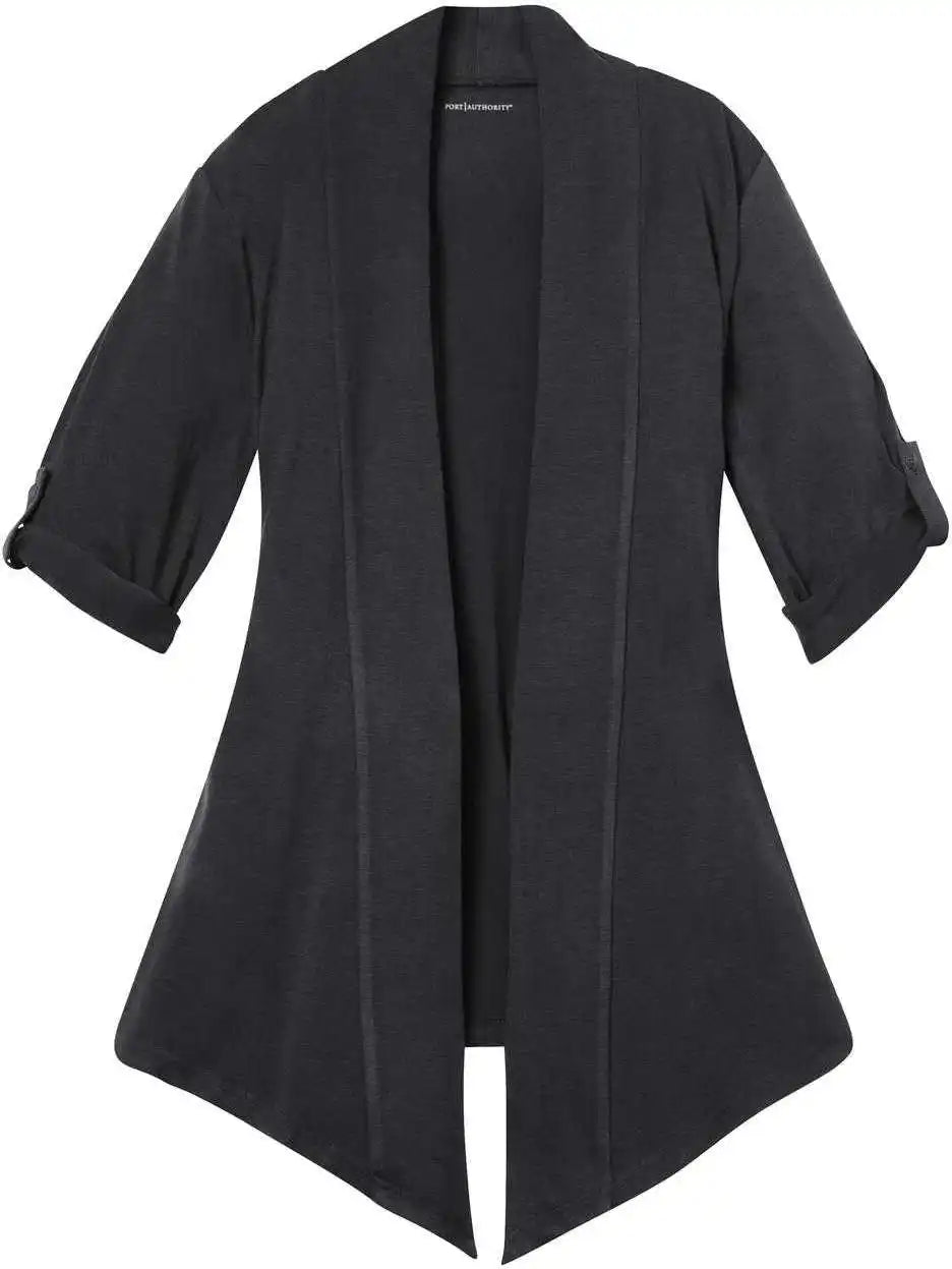 Port Authority L543 Ladies Concept Shrug Gray Smoke