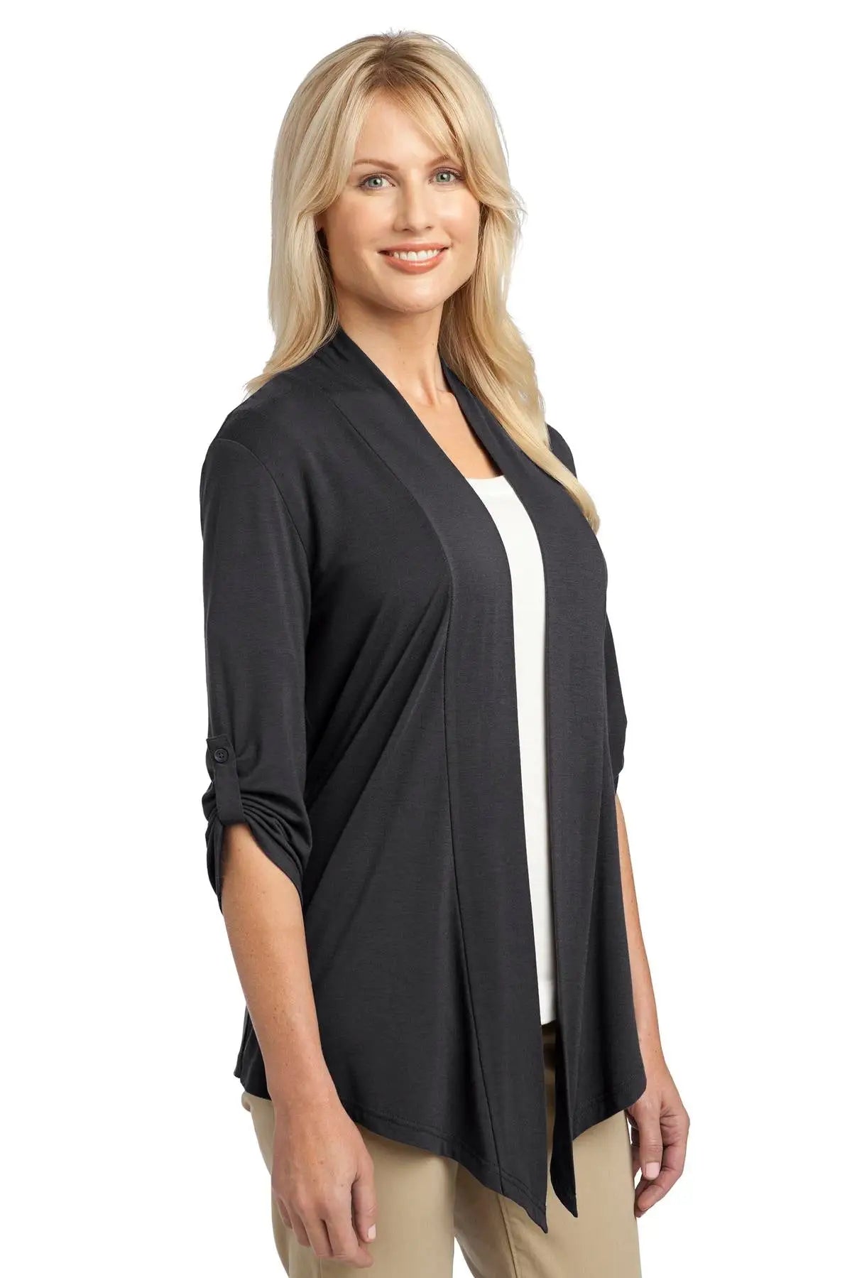 Port Authority L543 Women’s Concept Shrug - Gray Smoke