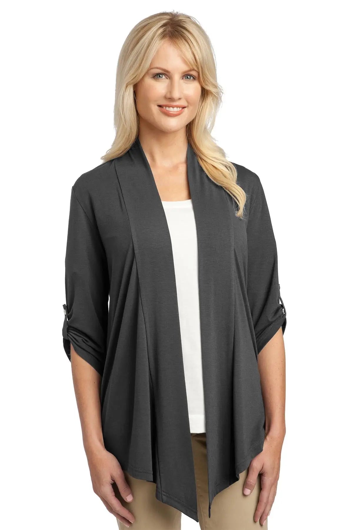 Port Authority L543 Women’s Concept Shrug - Gray Smoke