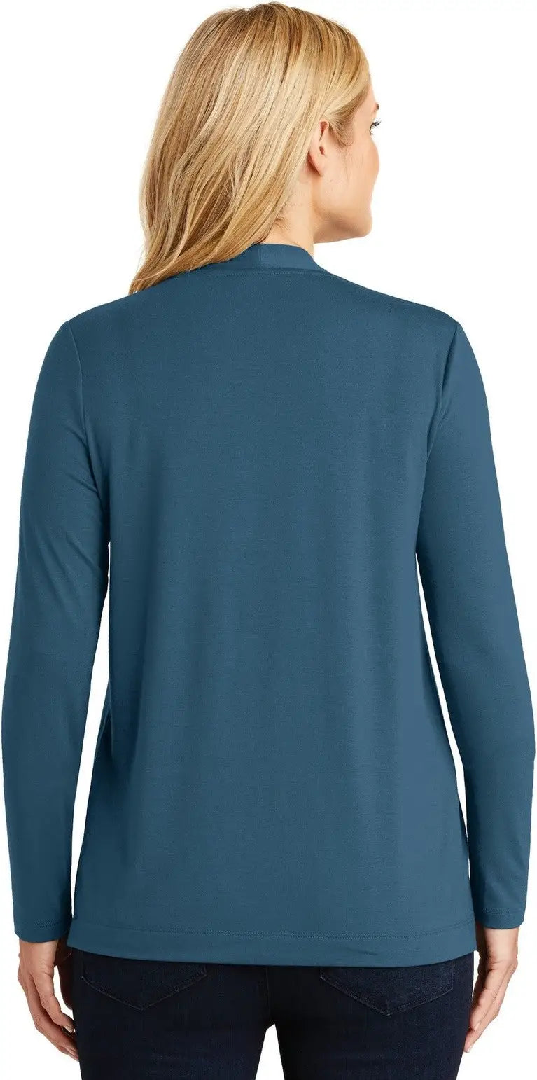 Port Authority L5430 Women’s Concept Open Cardigan - Dusty Blue