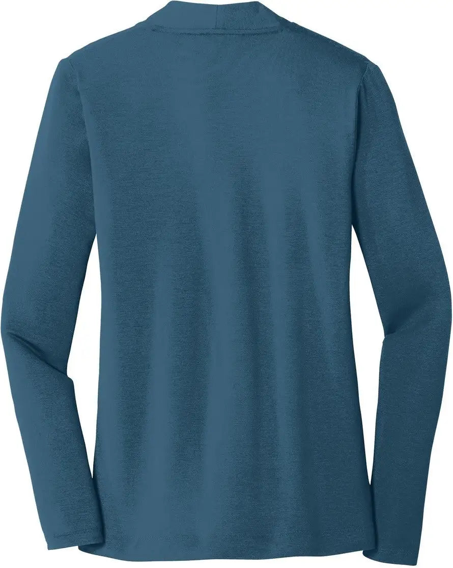 Port Authority L5430 Women’s Concept Open Cardigan - Dusty Blue - Ladies Xs