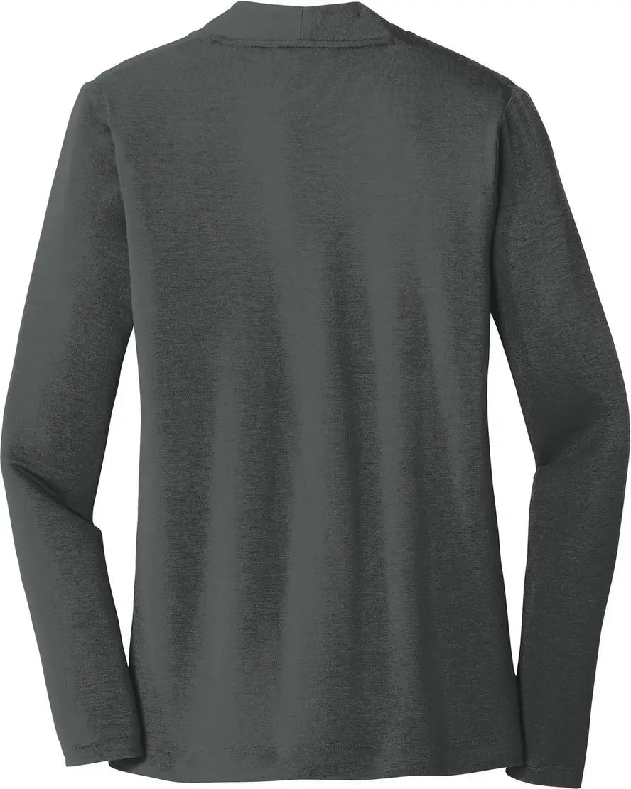 Port Authority L5430 Women’s Concept Open Cardigan - Gray Smoke