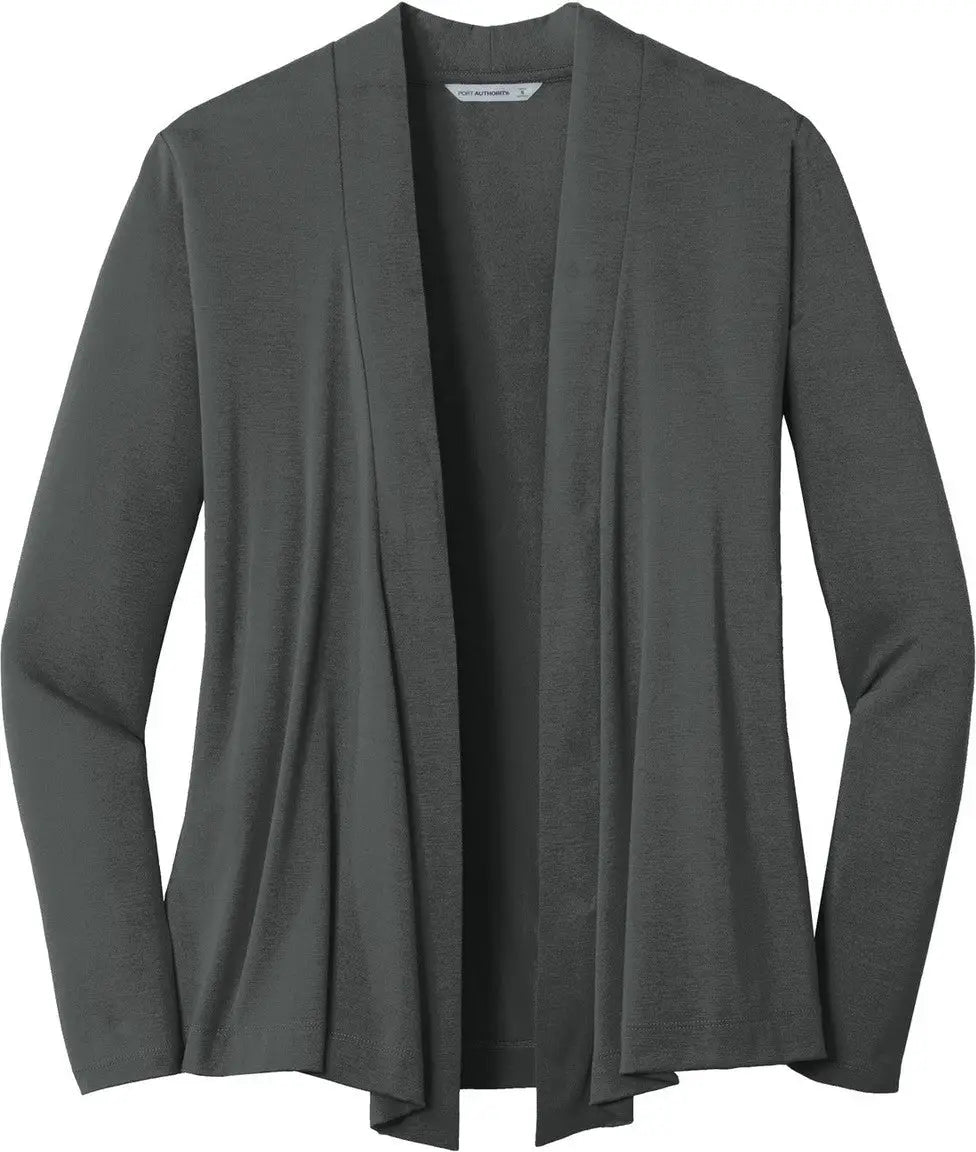Port Authority L5430 Women’s Concept Open Cardigan - Gray Smoke