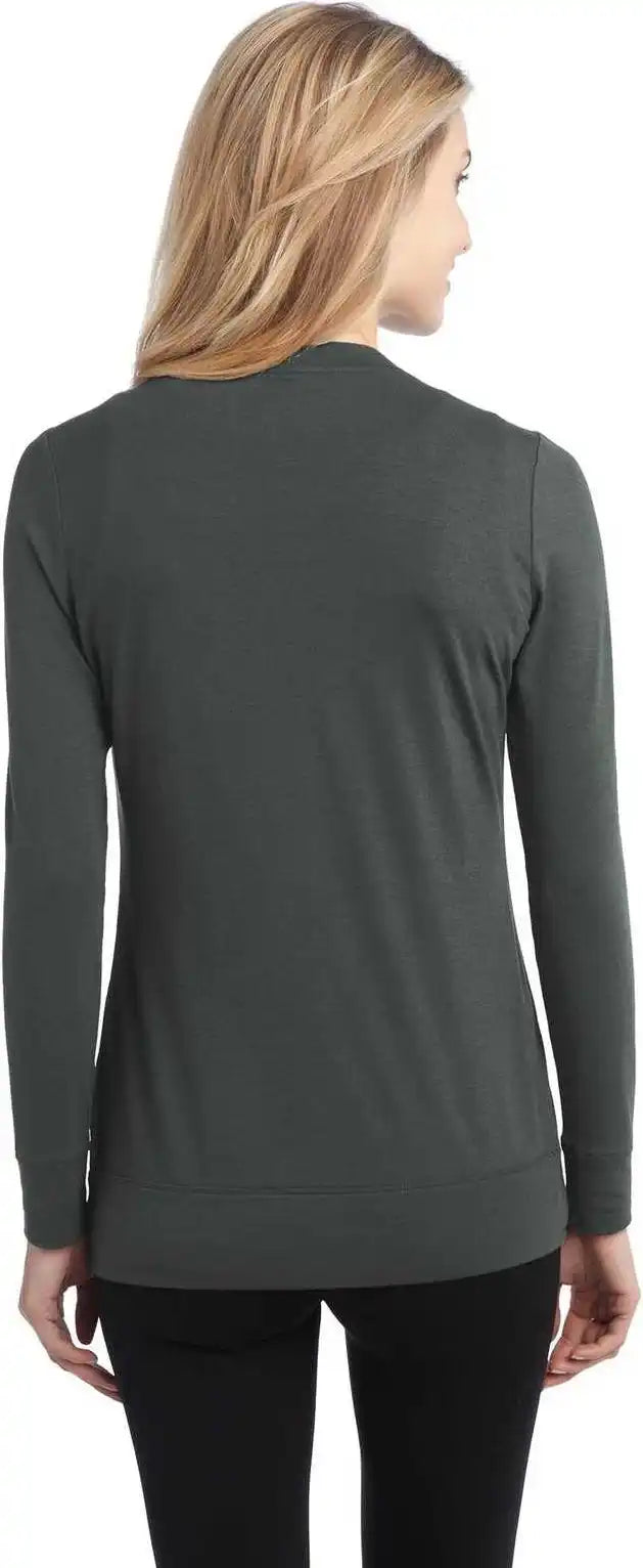 Port Authority L545 Ladies Concept Cardigan Gray Smoke