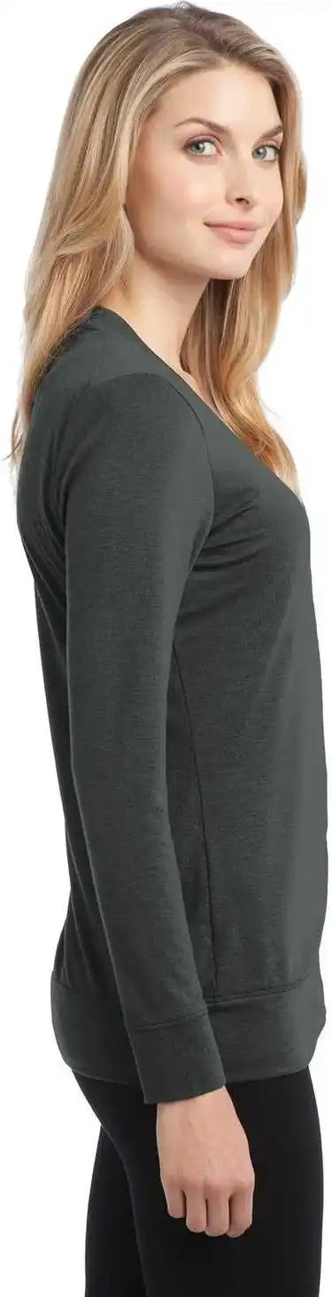 Port Authority L545 Ladies Concept Cardigan Gray Smoke