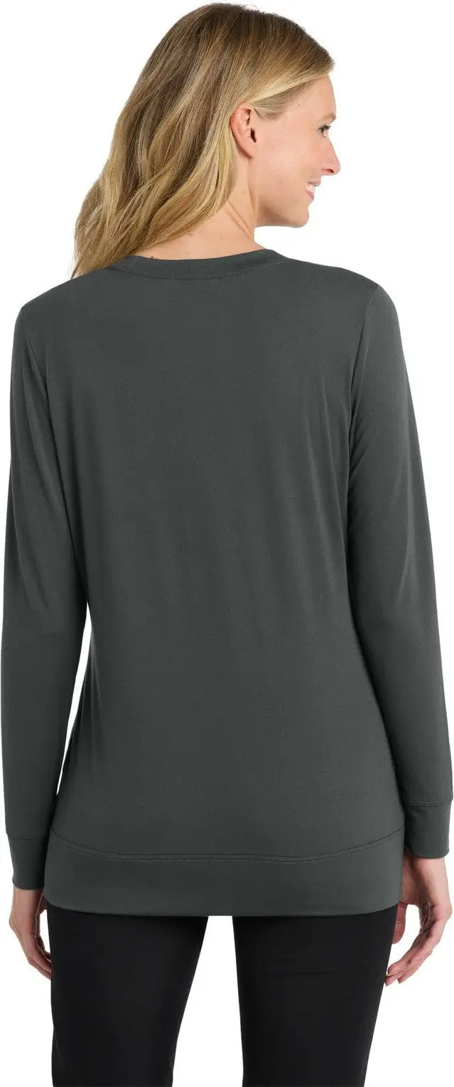Port Authority L545 Women’s Concept Cardigan - Gray Smoke