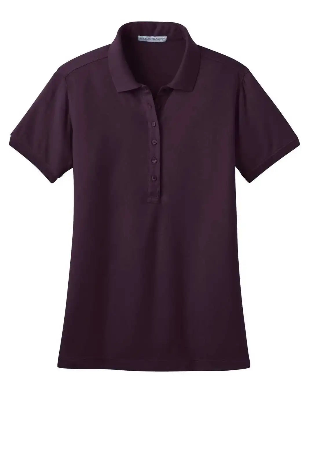 Port Authority L555 Ladies Stretch Pique Polo - Aubergine Purple