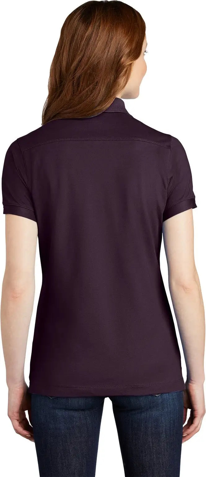 Port Authority L555 Women’s Stretch Pique Polo - Aubergine Purple