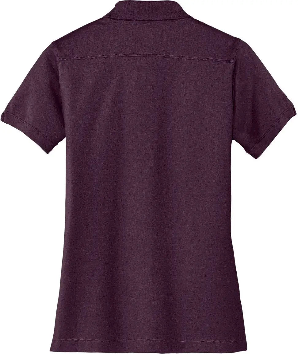 Port Authority L555 Women’s Stretch Pique Polo - Aubergine Purple - Ladies Xs