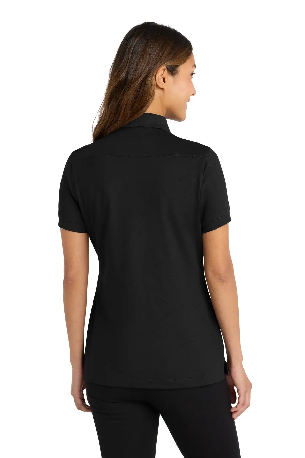 Port Authority L555 Women’s Stretch Pique Polo - Black