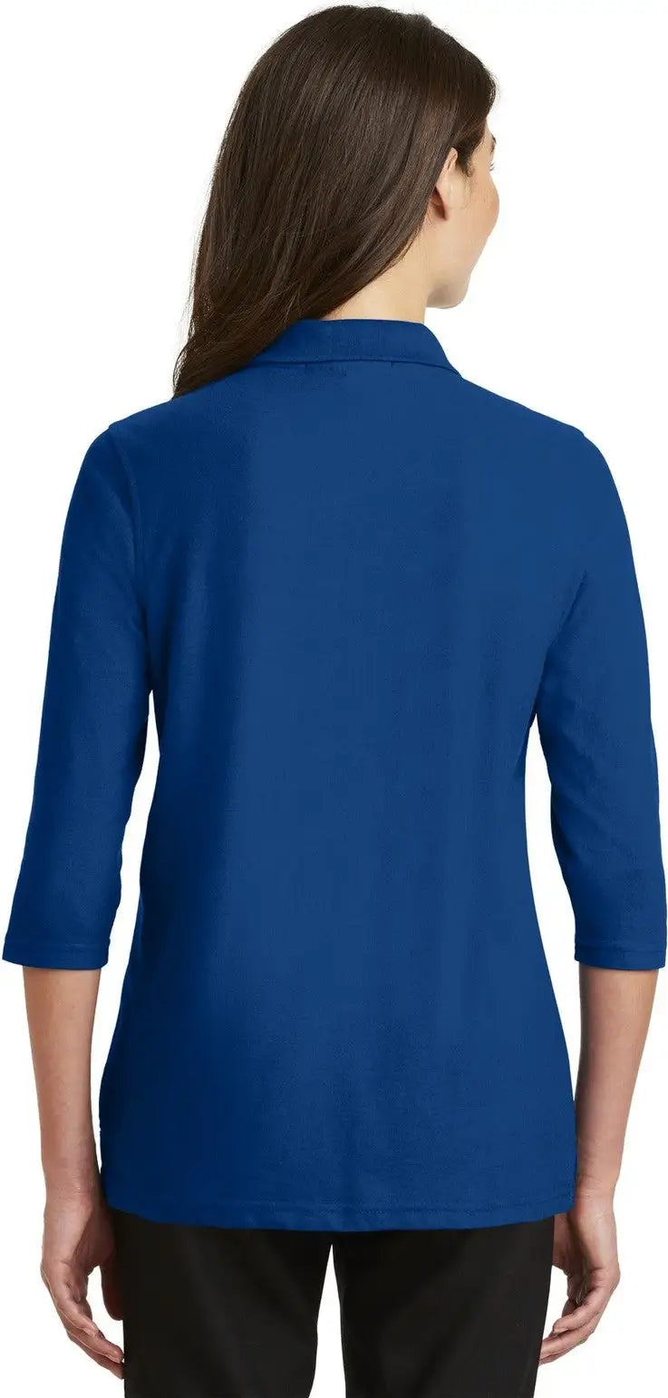 Port Authority L562 Women’s Silk Touch 3/4-sleeve Polo - Royal