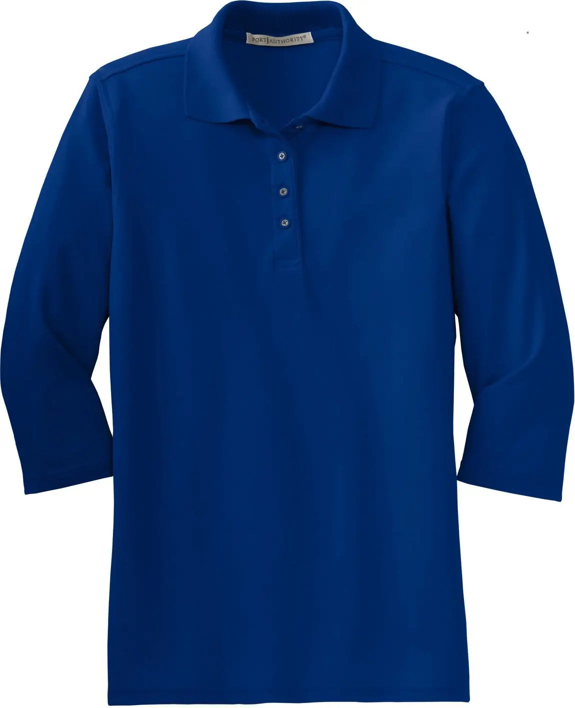 Port Authority L562 Women’s Silk Touch 3/4-sleeve Polo - Royal