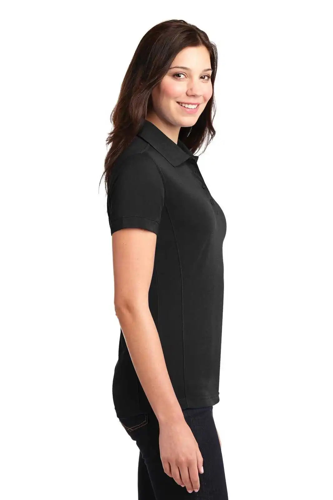 Port Authority L567 Ladies 5-in-1 Performance Pique Polo - Black