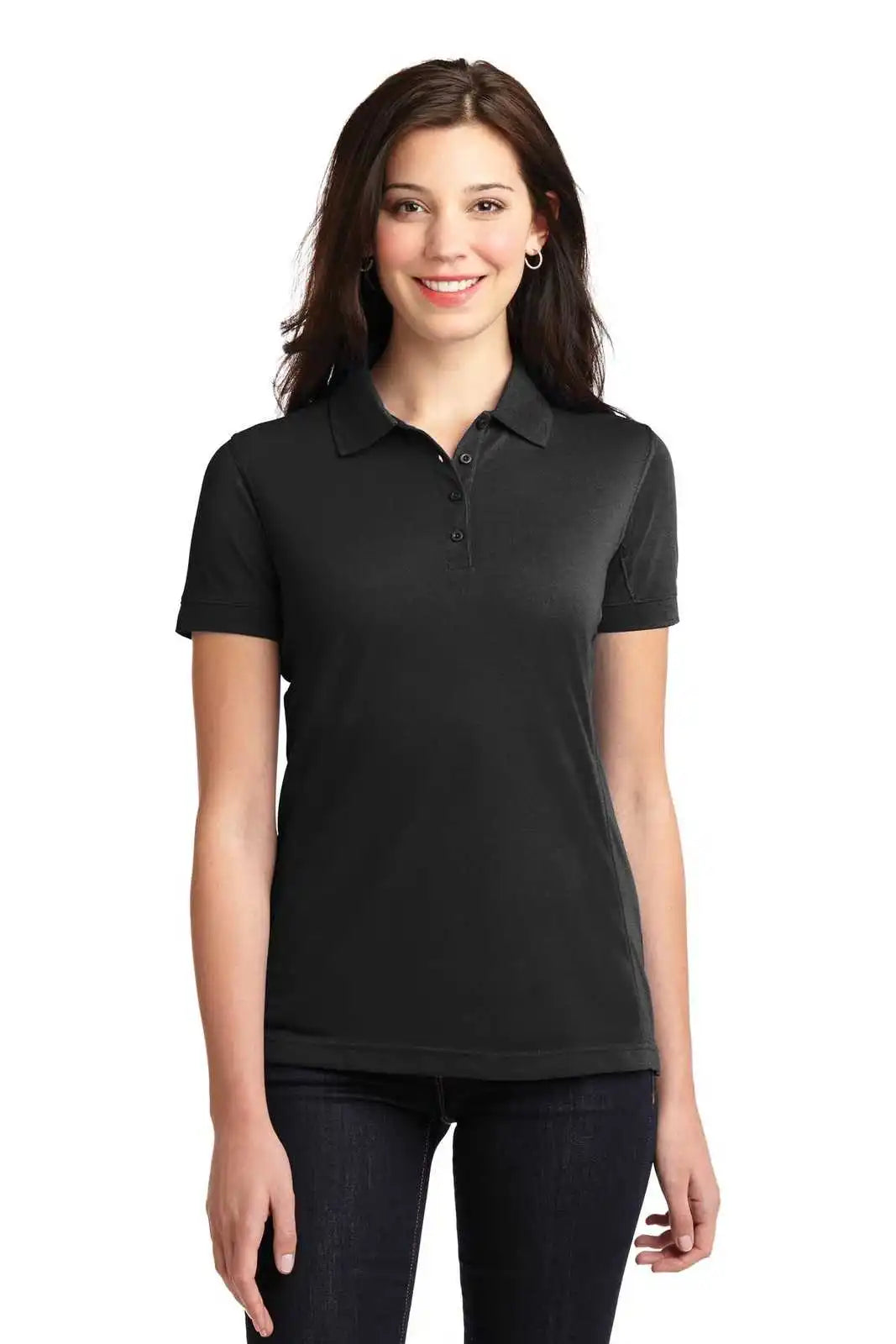 Port Authority L567 Ladies 5-in-1 Performance Pique Polo - Black