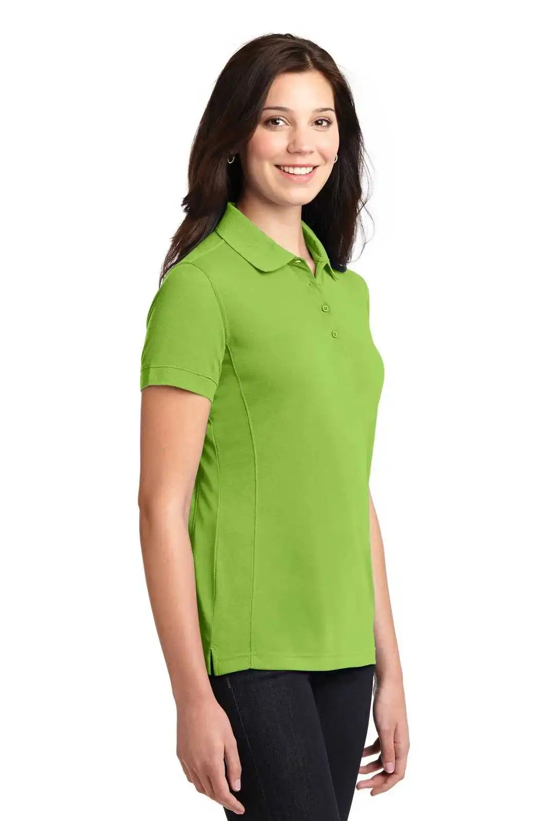 Port Authority L567 Ladies 5-in-1 Performance Pique Polo - Green Oasis