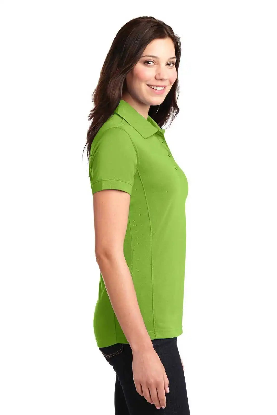 Port Authority L567 Ladies 5-in-1 Performance Pique Polo - Green Oasis