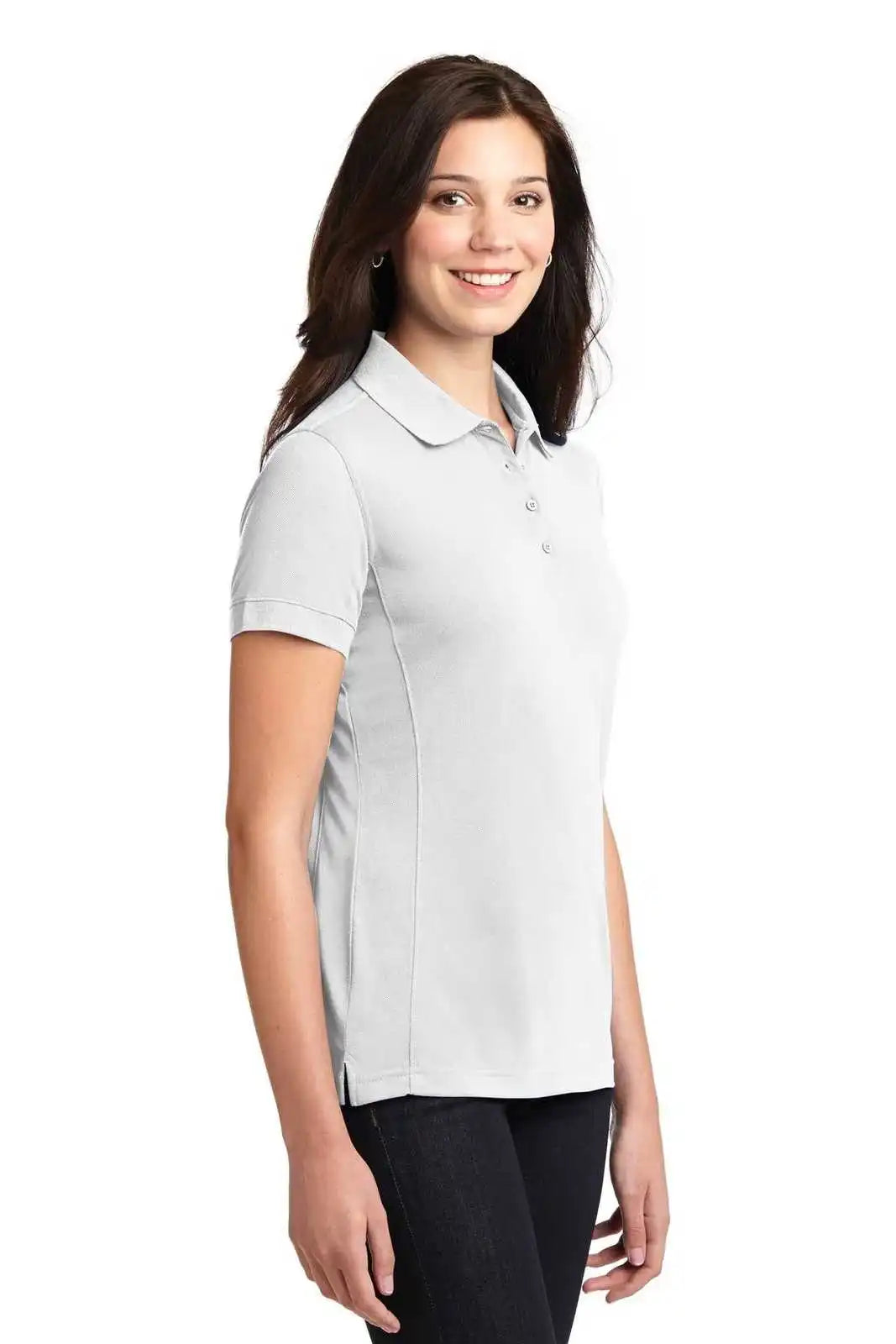 Port Authority L567 Ladies 5-in-1 Performance Pique Polo - White