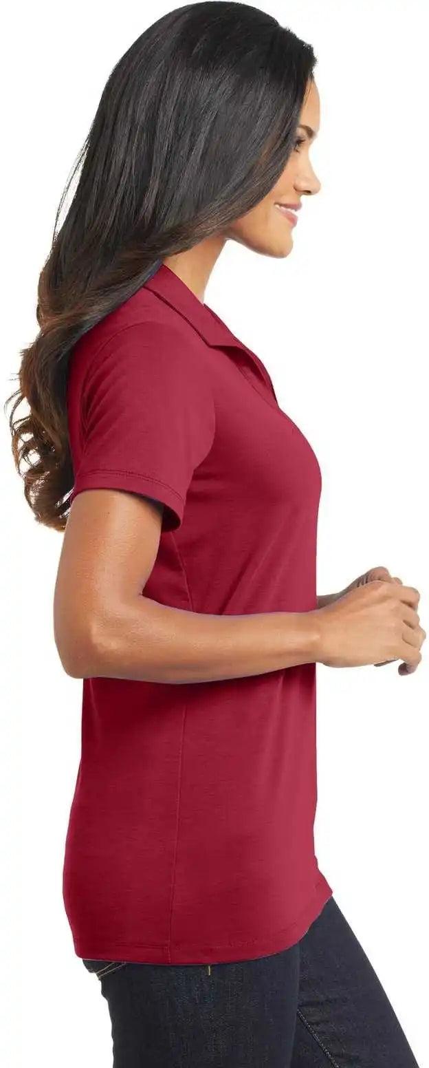 Port Authority L568 Ladies Cotton Touch Performance Polo Chili Red