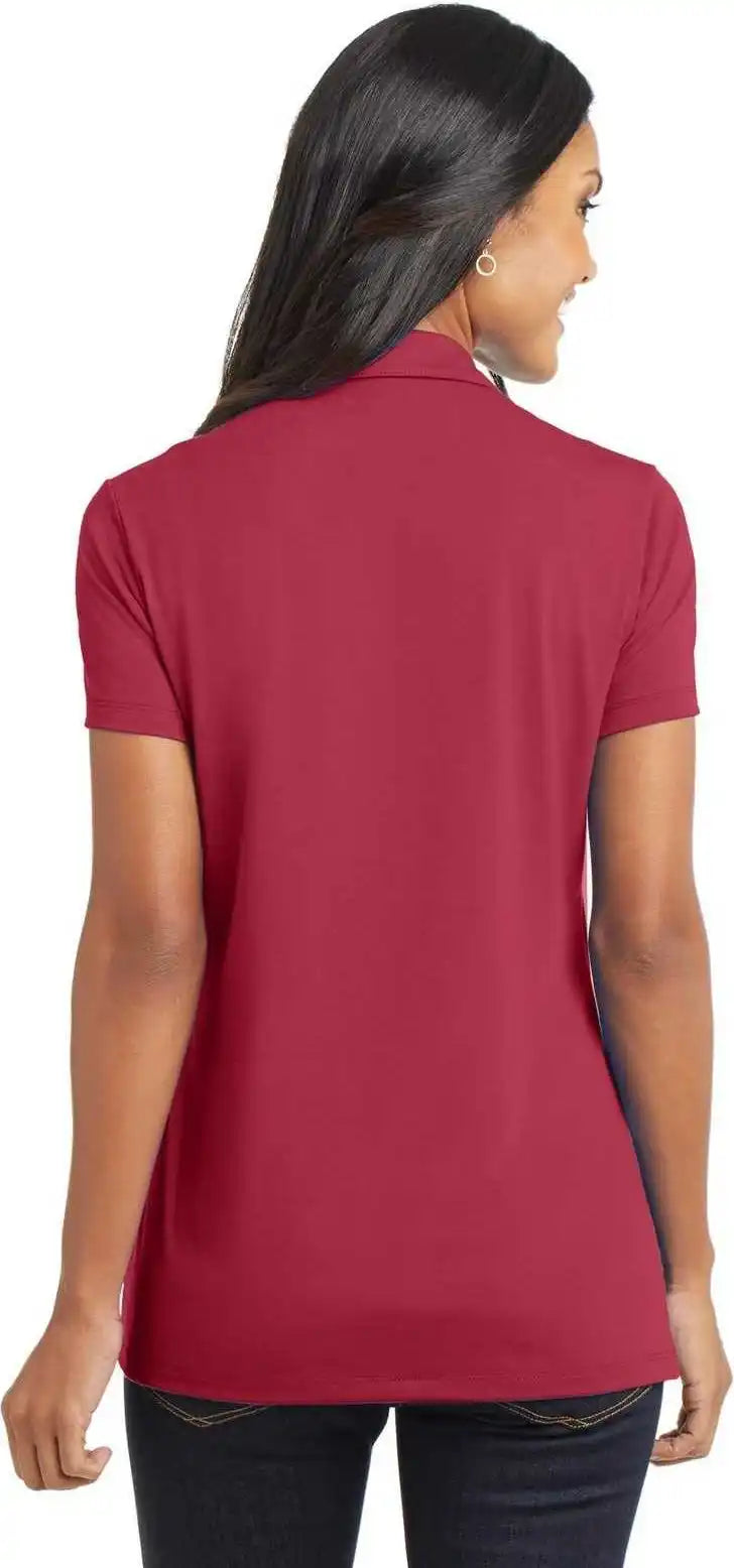 Port Authority L568 Ladies Cotton Touch Performance Polo Chili Red
