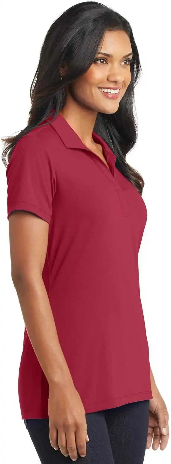 Port Authority L568 Ladies Cotton Touch Performance Polo Chili Red