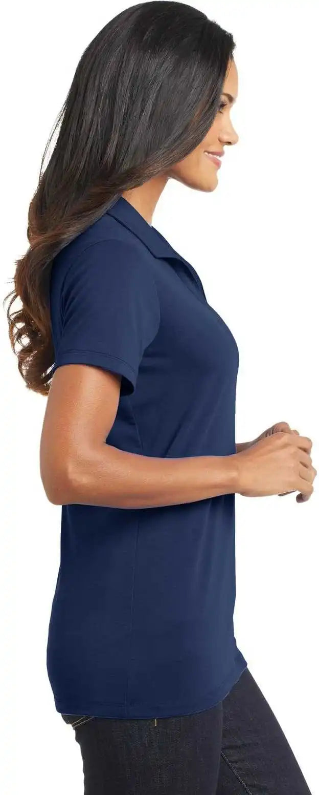 Port Authority L568 Ladies Cotton Touch Performance Polo Estate Blue